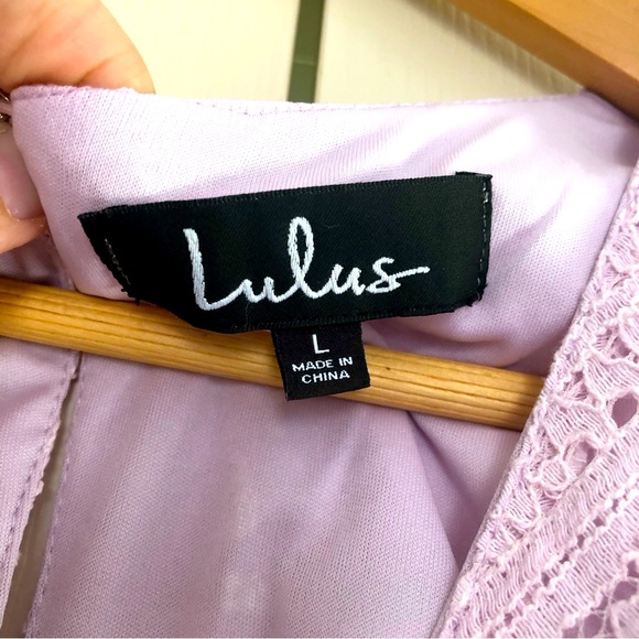 NWT Lulu’s | Violet Lace Ruffle Mini Dress - Picture 4 of 7
